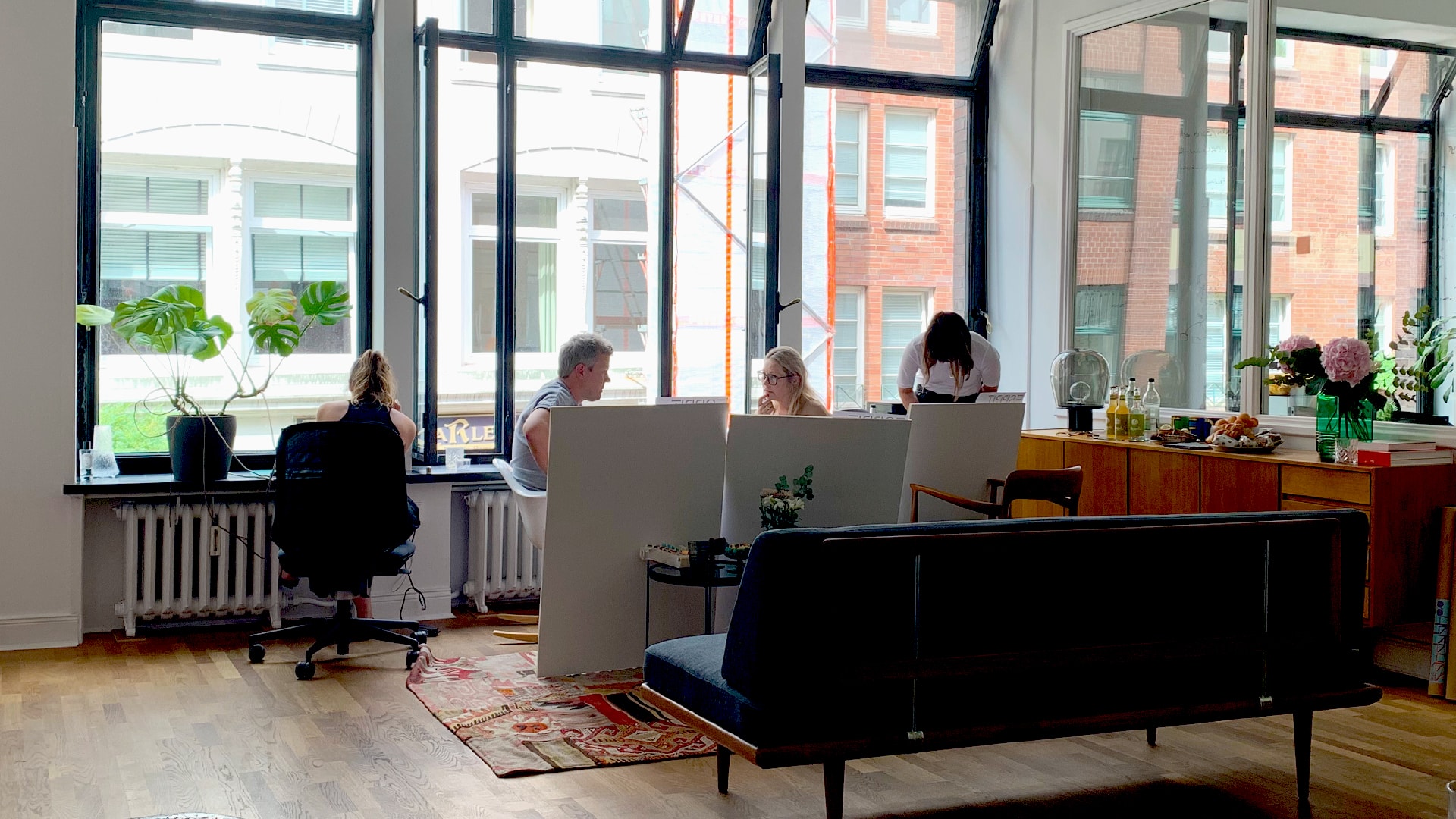 Office in Deichstraße, Hamburg Interieur, Team